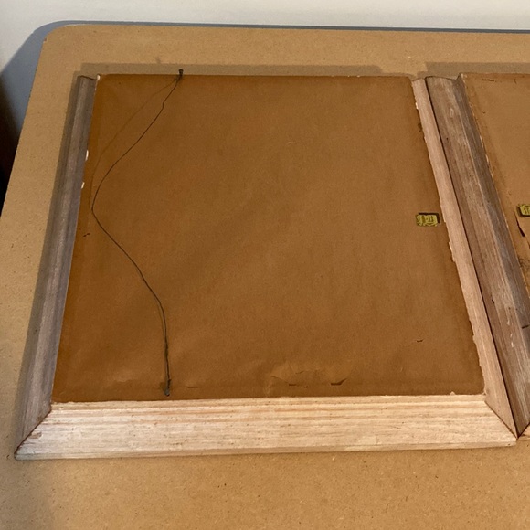 VTG 2 Sweney 70s 3D Prints. Framed Art. 18”x16.5”. Molded Plastic Print. - Picture 15 of 16